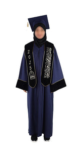 عباية تخرج كحلي موديل 4006