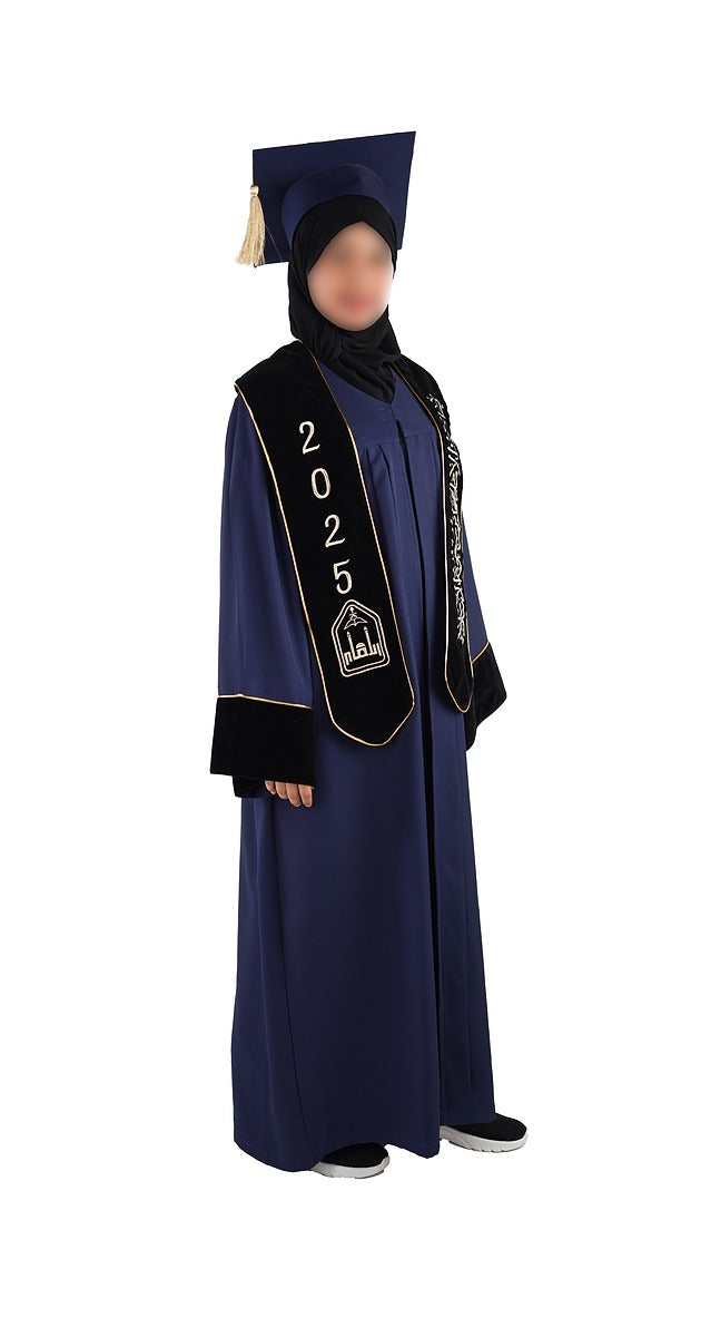 عباية تخرج كحلي موديل 4006