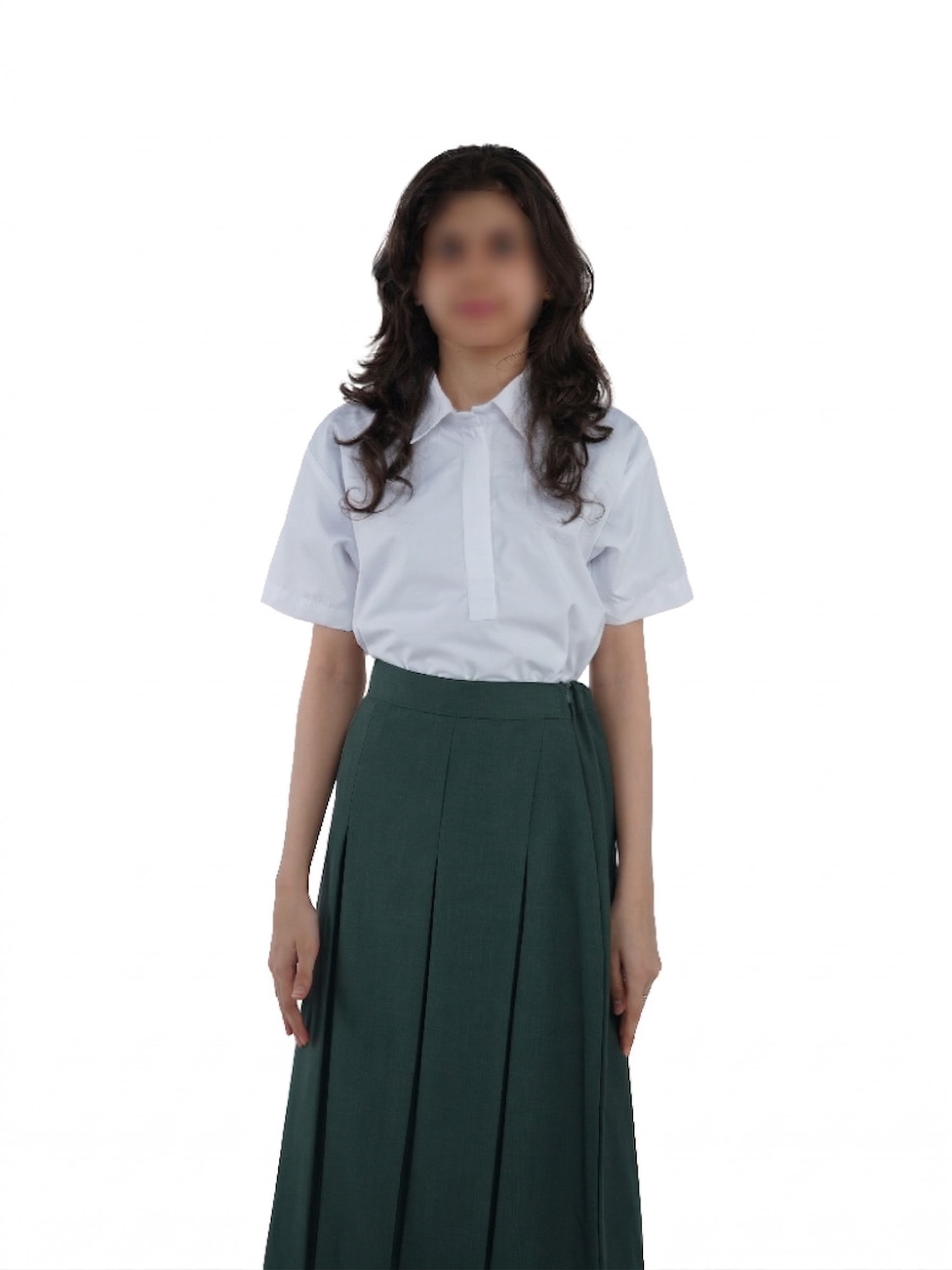 بلوزة سحاب ابيض نصف كم