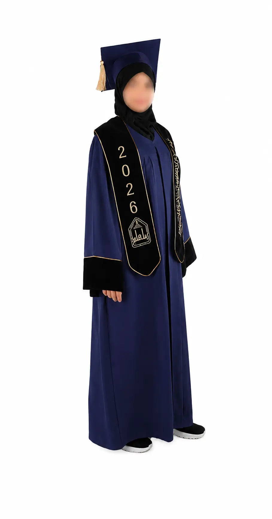 عباية تخرج كحلي موديل 4006